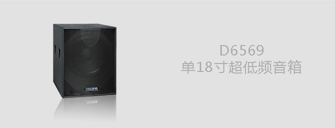 D6569  單18寸超低頻音箱